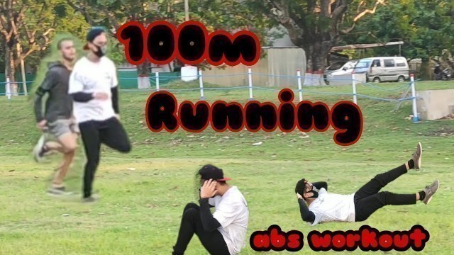 My lockdown daily workout// running and abs workout