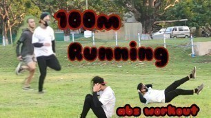 My  lockdown  daily  workout// running and abs workout
