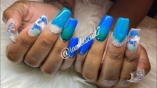 Acrylic Nails | Full Set | Hustle Blue 