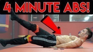 4 Minute Abs | Beginner Six Pack Ab Workout for Men & Women