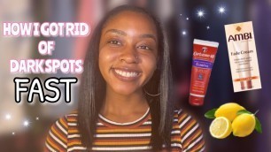 HOW TO GET RID OF DARK SPOTS FAST | Kenzi M.