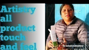 Amway Artistry all product touch and feel