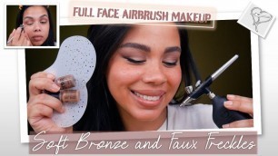 Bronze Airbrush Makeup and Airbrush Faux Freckles | IHeartAirbrush