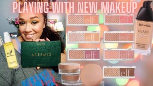 Testing NEW Makeup|Alter Ego Artemis 2 Looks|ELF Face Duos|BYS Glass Glow Foundation|TashaStJames