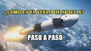 Lanzamiento de Space X/ NASA con nave espacial tripulada