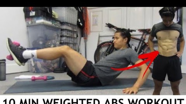 10 MINS WEIGHTED ABS WORKOUT | Tom Lam