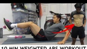 10 MINS WEIGHTED ABS WORKOUT | Tom Lam