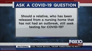 Covid Question: Should relative released from nursing home get tested?