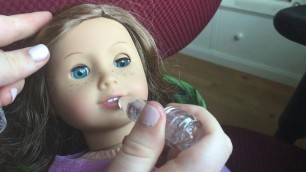 American Girl Doll makeup tutorial (With Leah)