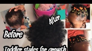 EASY PROTECTIVE HAIRSTYLE FOR SHORT HAIR | BLACK KIdS| TODDLER HAIRSTYLES FOR SHORT NATURAL HAIR /