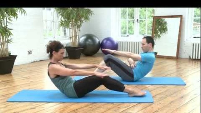 'Teaser Prep Pilates Exercise from yoopod.com'