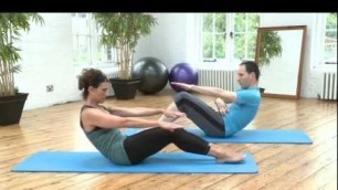 'Teaser Prep Pilates Exercise from yoopod.com'