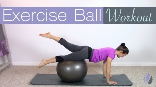 '20 Minute Pilates Workout with an Exercise Ball'