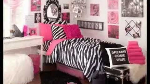 Pink black and white bedroom decorating ideas