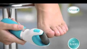 Amopé Pedi Perfect Electronic Pedicure Foot File Regular Coarse, Blue New Pink, Extra Co