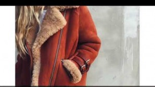 2018 winter explosion models European and American women's lapel hair locomotive wind