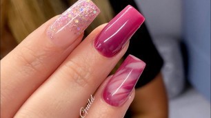 Autumnal Inspired Acrylic Nails