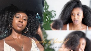 How I revive my natural hair after protective styling| Post braid care