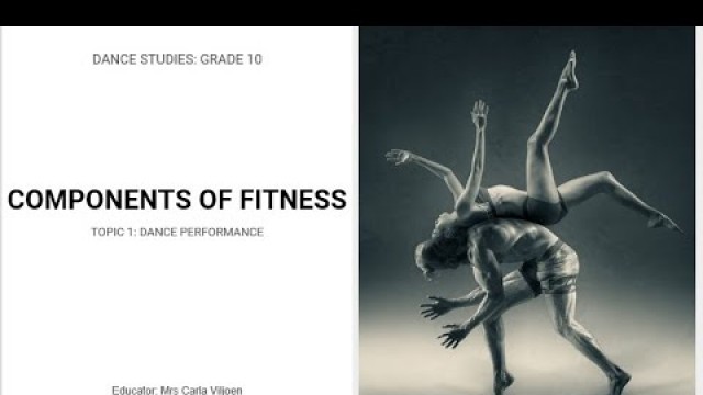 'Components of Fitness 1 | Carla Viljoen'