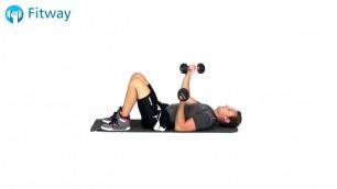 'How To Do: Dumbbell Crossover - Underhand | Chest Workout Exercise'