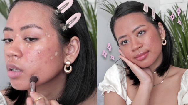 NO Foundation Acne Coverage Makeup Tutorial