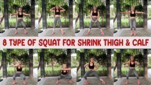 '8 types Squad TABATA WORKOUT at home FOR beginners (women)'