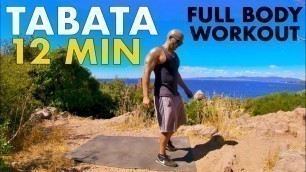 'TABATA 12 MIN FULL BODY WORKOUT / No equipment'