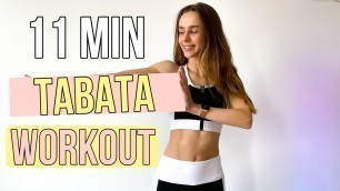 '11 MIN. Full Body Tabata HIIT Workout At Home | No Equipment'
