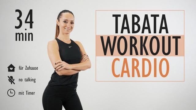'TABATA WORKOUT CARDIO für Zuhause / Kalorien verbrennen | Katja Seifried'