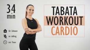 'TABATA WORKOUT CARDIO für Zuhause / Kalorien verbrennen | Katja Seifried'