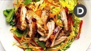 My BEST Sticky 5 Spice Chicken Salad Recipe! QUICK DINNER!