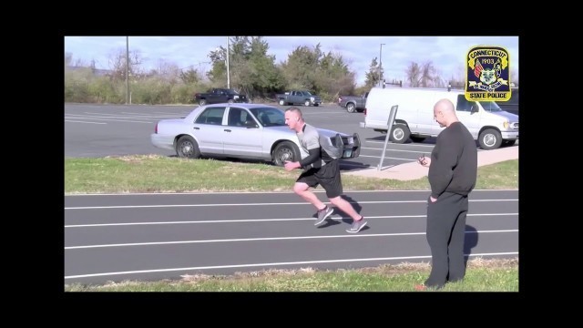 'CT State Police Physical Fitness Assessment: 1.5 mile run'