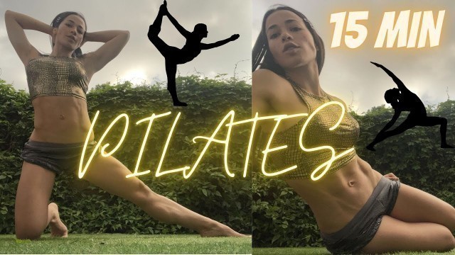 '15 Min Pilates WorkOUT Abs + Glutes Elastic Band Resistance'