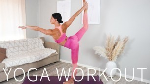 '35 MIN YOGA PILATES WORKOUT || Stretch & Strengthen'