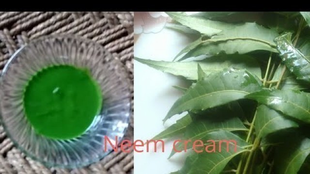 'DIY neem cream for pimple free and spotless skin|mathurya beauty channel'