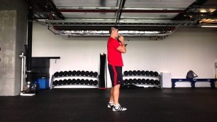 'Crossover Lunge Dumbbell Goblet Variation'