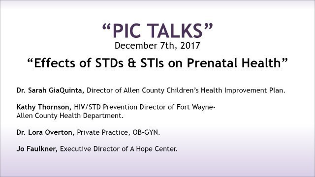 Effects of STDs and STIs on Prenatal Health - PIC Luncheon 12-7-17