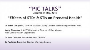 Effects of STDs and STIs on Prenatal Health - PIC Luncheon 12-7-17