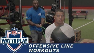 'Offensive Linemen Workouts to Improve Posture & Strength'