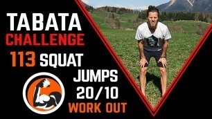 'TABATA Workout : 113 Squat Jumps Challenge - TABATAMANIA'