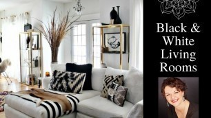 Home Decorating Ideas-  Black and White Living Room