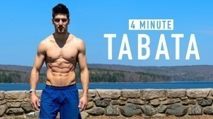 '4 MINUTE TABATA WORKOUT - Full-Body - No Equipment (w/ Ash Crawford)'