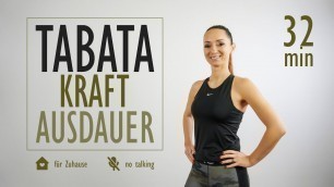 'TABATA WORKOUT KRAFT AUSDAUER / High und Low Impact | Katja Seifried'