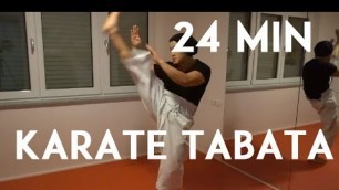 '24 min TABATA Karate workout - real time training - TEAM KI'