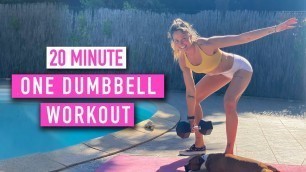'20 Minute | One Dumbbell Workout | Tabata Songs'
