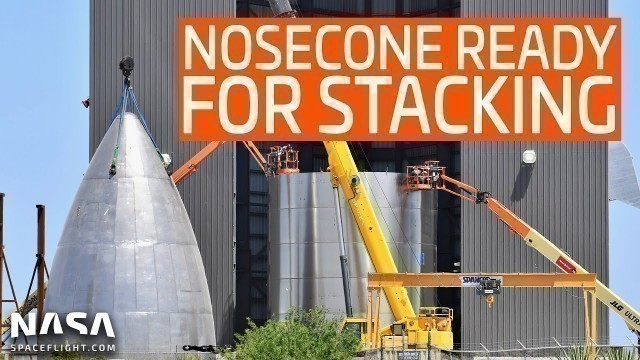 SpaceX Boca Chica - Nosecone Ready To Stack - Work On New Lot