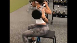 'Black Fitness models ► Tori Evans   GLUTE ISOLATION'