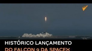 Lançamento do foguete Falcon 9 da SpaceX