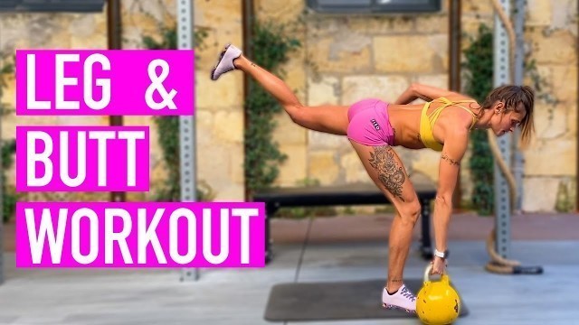 'LEGS & BUTT - Tabata Kettlebell Workout - Cynthia Balout'