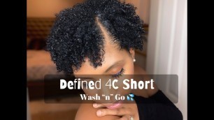 My Simple Wash N Go || One Year Big Chop Anniversary  || 4C Hair *WetLine Gel*